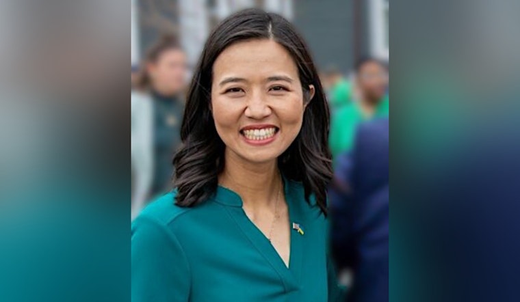 Mayor Michelle Wu Celebrates Opening of Renovated McGann Playground in Hyde Park, Boston