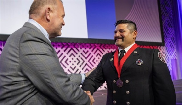 Medford Firefighter Honored with Ben Franklin Award for Valor at Dallas Conference