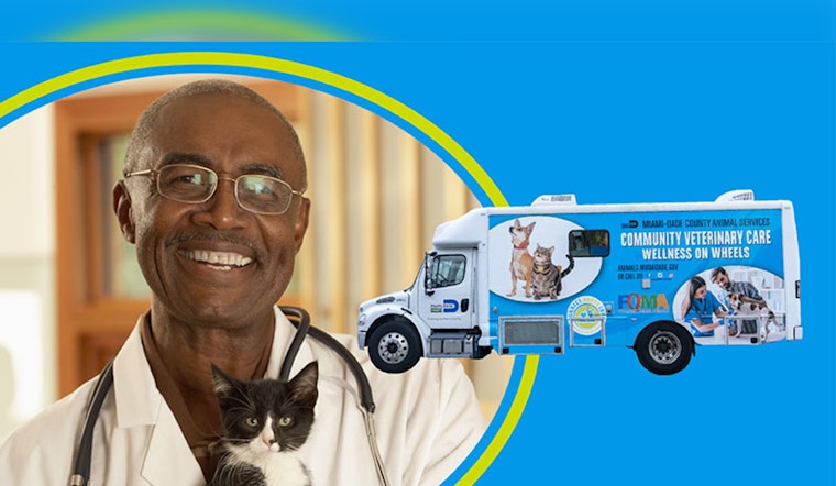 Miami-Dade Partners with Friends of Miami Animals to Launch Free 'Wellness on Wheels' Mobile Vet Clinic in Underserved Areas