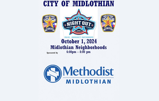 Midlothian Police Department Invites Residents to Prepare for National Night Out