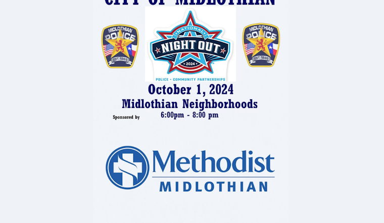 Midlothian Police Department Invites Residents to Prepare for National Night Out