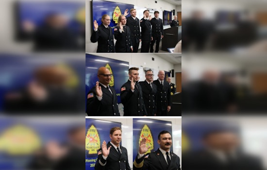Minnetonka Fire Department Celebrates Firefighters at Badge Pinning Ceremony