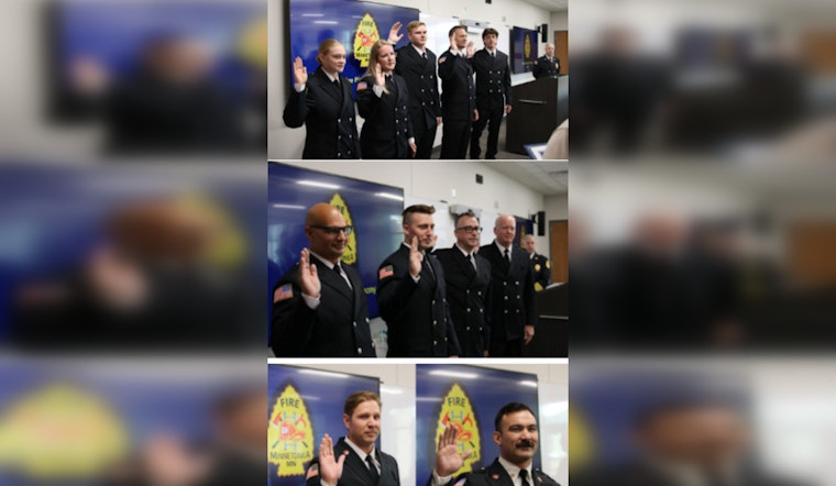 Minnetonka Fire Department Celebrates Firefighters at Badge Pinning Ceremony