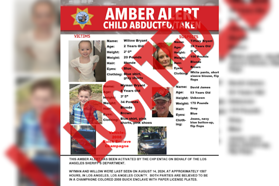 Missing Siblings Found Safe in L.A., Parents in Custody after Multi-County Search Effort