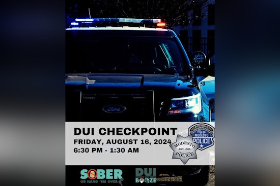 Modesto Police Introduce DUI Checkpoint to Promote Road Safety on August 16