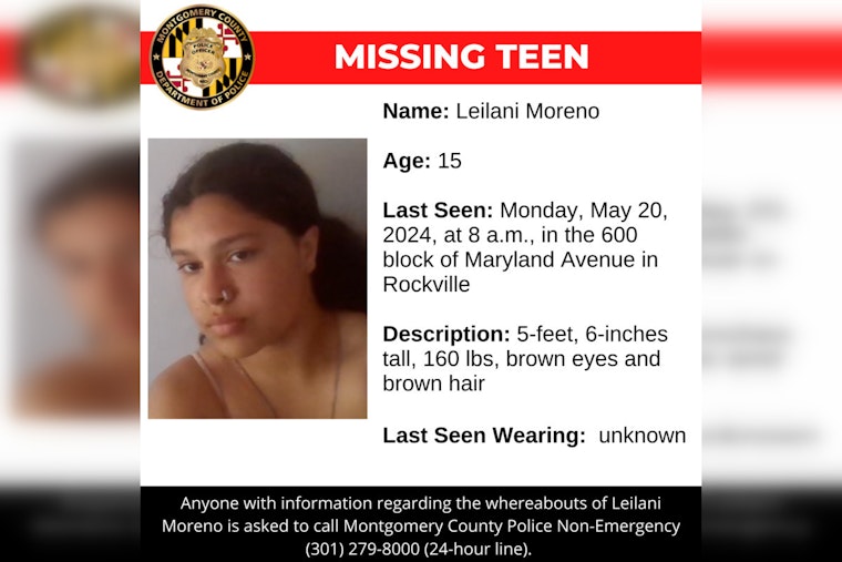 Montgomery County Police Intensify Search for Missing Rockville Teen, Seek Public's Help