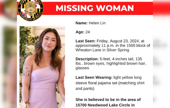Montgomery County Police Seek Public's Help in Locating Missing Silver Spring Woman, Helen Lin