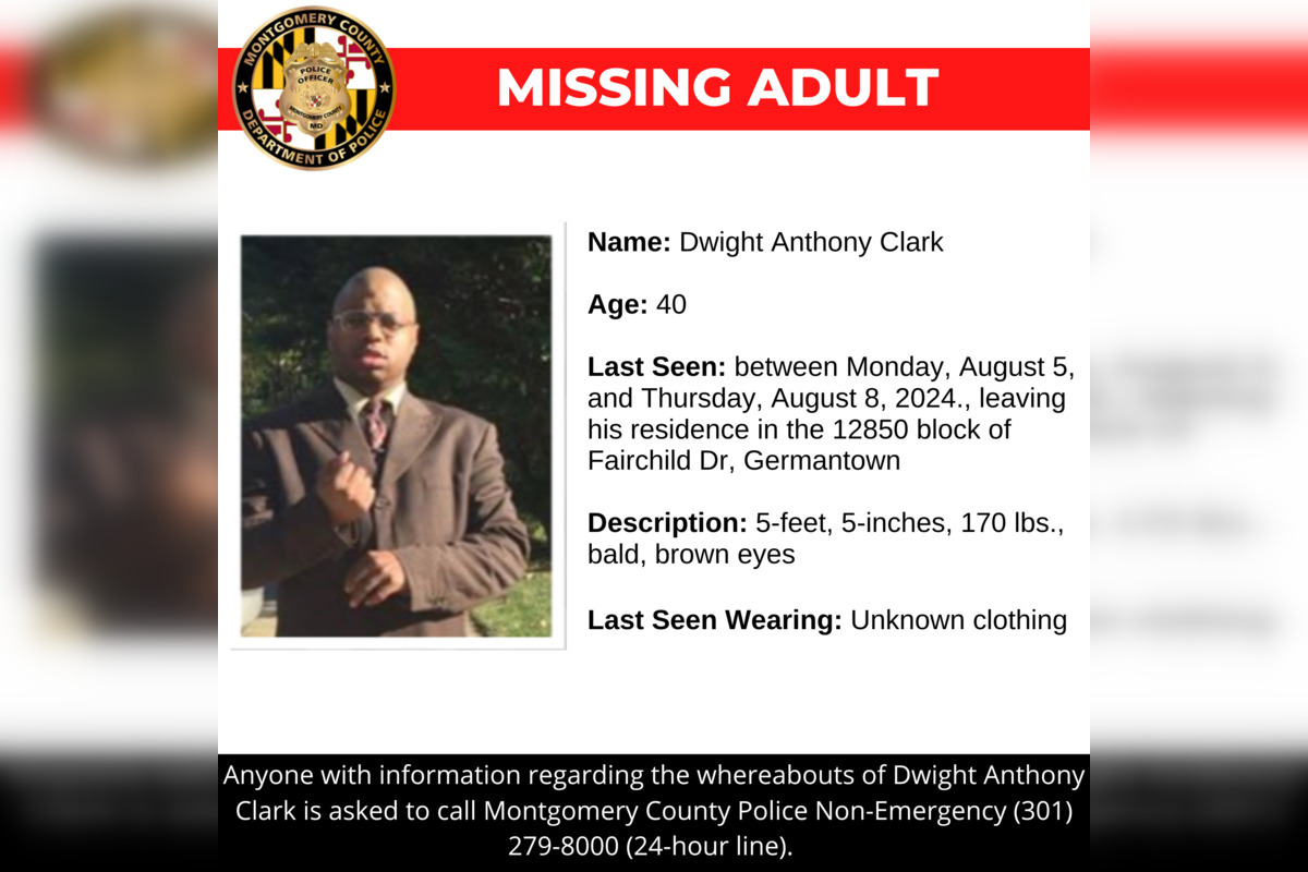 Montgomery County Police Seek Public's Help in Search for Missing Man
