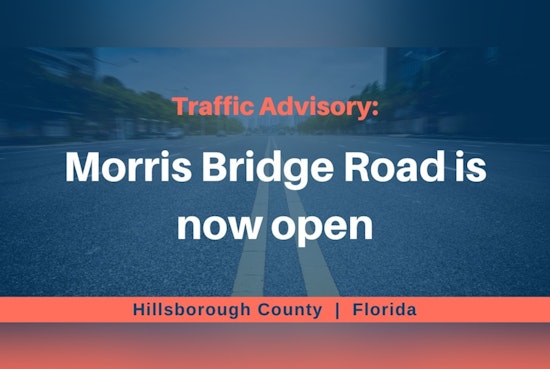 Morris Bridge Road is Back in Business as Hillsborough County Reopens It After Flood-Induced Closure