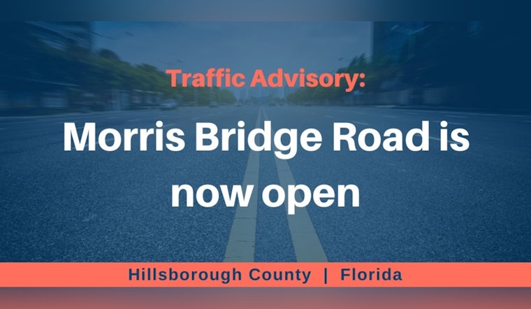 Morris Bridge Road is Back in Business as Hillsborough County Reopens It After Flood-Induced Closure