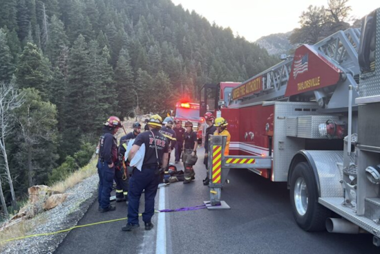 Motorcyclist in Critical Condition After 70-Foot Plunge into River in Big Cottonwood Canyon