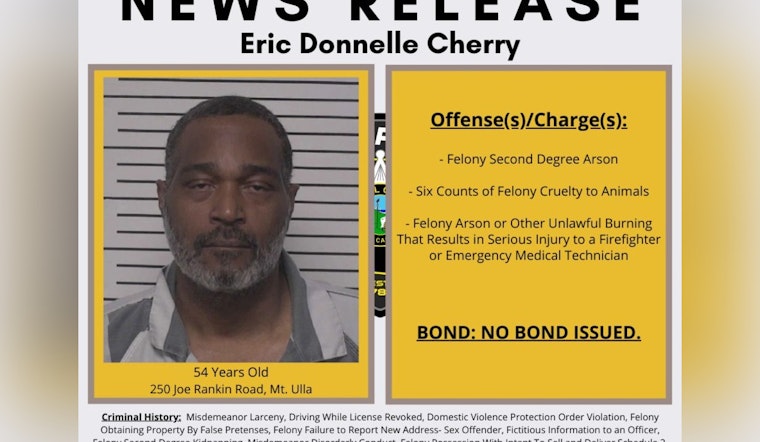 Mt. Ulla Man Charged in Mooresville Arson That Injured Firefighters, Killed 6 Pets