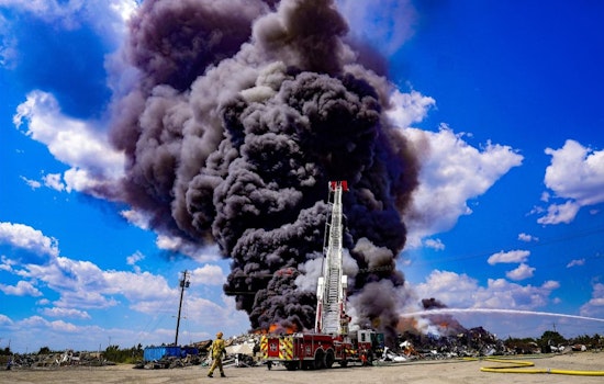 Multiple Agencies Battle Extensive Fire at Austin Metal Recycling Facility