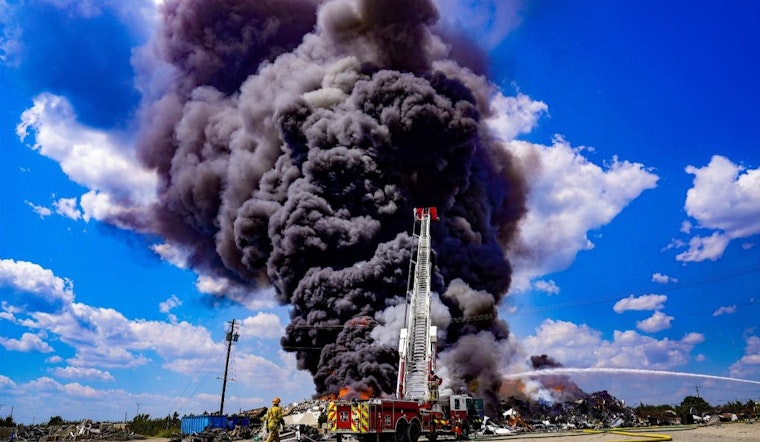 Multiple Agencies Battle Extensive Fire at Austin Metal Recycling Facility