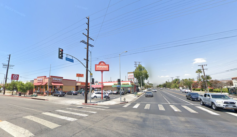 Multiple Injuries Reported After Car Strikes Pole in North Hollywood, Trapping Occupants