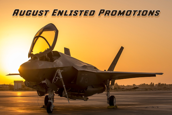 NAS JRB Fort Worth Airmen Advance in Rank, 301st Fighter Wing Commander Lauds Promotees