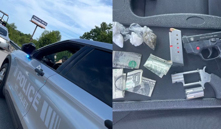 Nashville Duo Arrested in Mt. Juliet for Alleged Possession of Drugs and Firearms After Traffic Stop