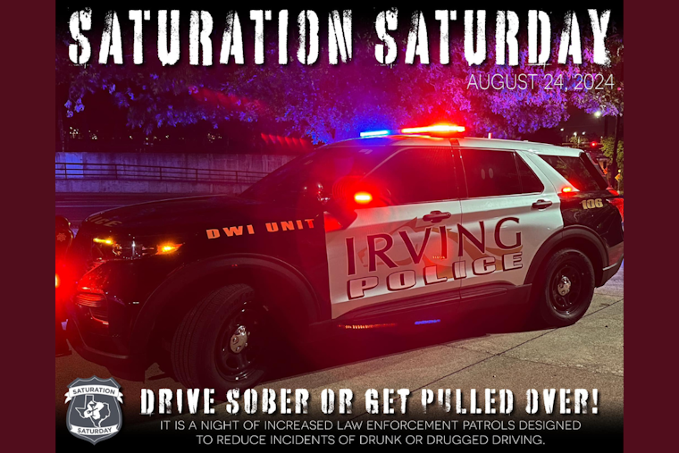 National 'Saturation Saturday' Campaign by MADD and Texas Law Enforcement Intensifies DWI Patrols to Prevent Fatalities