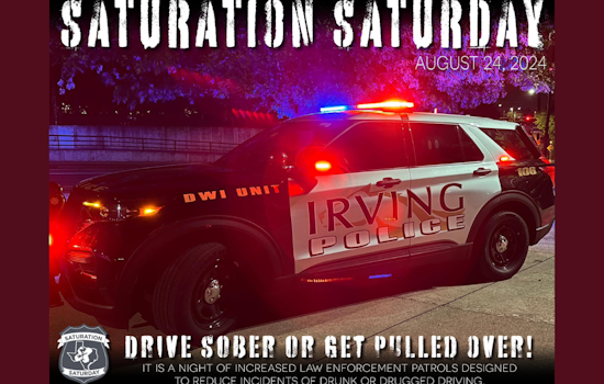 National 'Saturation Saturday' Campaign by MADD and Texas Law Enforcement Intensifies DWI Patrols to Prevent Fatalities