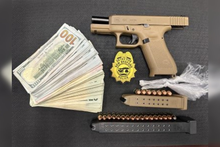 New Bedford Man Arrested in Drug Bust, Unlicensed Firearm Seized by Police