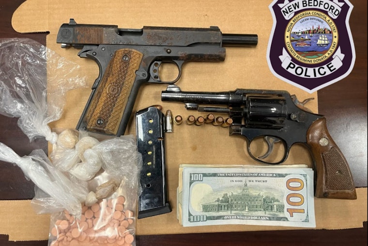 New Bedford Man, Previously Convicted for Firearms, Nabbed with Drugs and Loaded Guns in Pleasant Street Raid