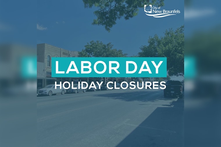 New Braunfels Announces Labor Day Facility Closures, Das Rec and Landa Park Golf Course to Remain Open