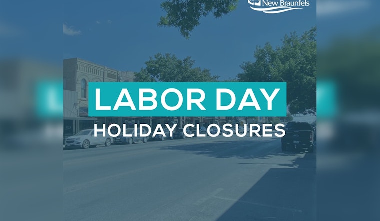 New Braunfels Announces Labor Day Facility Closures, Das Rec and Landa Park Golf Course to Remain Open