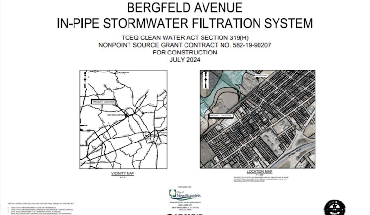 New Braunfels Invites Bids for Bergfeld Filtration System to Enhance Local Water Supply