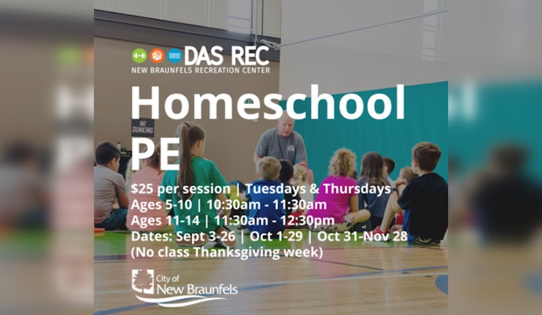 New Braunfels, Texas, Introduces PE Program for Homeschooled Children
