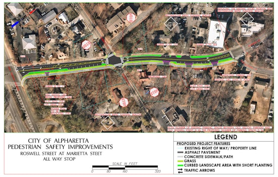 New Four-Way Stop at Roswell and Marietta Streets Set to Improve Safety in Downtown Alpharetta