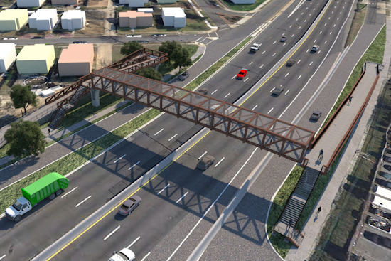 New Lane Place Pedestrian Bridge Opens Over DC-295, Linking Mayfair and Parkside Communities