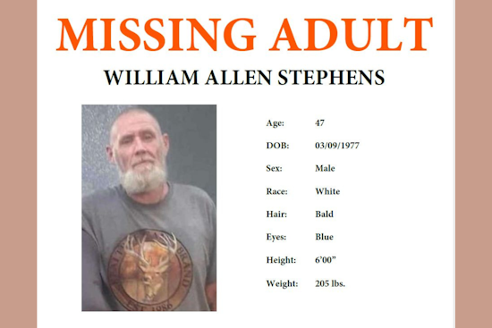 Orange County Sheriff's Office Seeks Public Help to Locate Missing Winter Garden Man, William Allen Stephens
