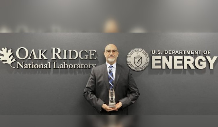 ORNL's Mohamad Zineddin Honored with Prestigious Roger Howsley Award for Nuclear Security Excellence