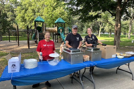 Over 500 Bloomington Residents Join Local Police for 'Cookout with the Cops' Community Engagement Event