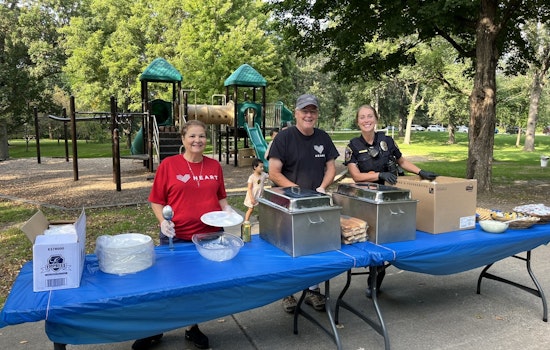 Over 500 Bloomington Residents Join Local Police for 'Cookout with the Cops' Community Engagement Event