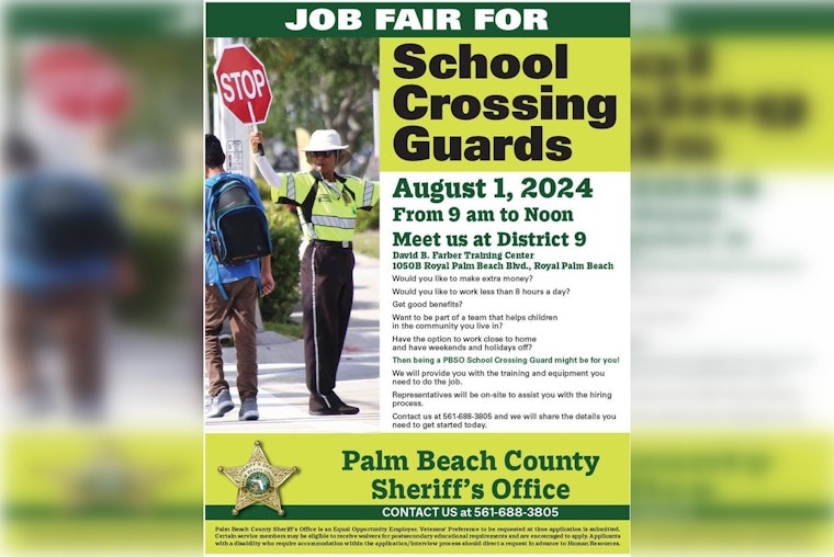 Palm Beach County Sheriff's Office Seeks School Crossing Guards to Bolster Student Safety