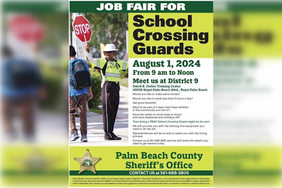 Palm Beach County Sheriff's Office Seeks School Crossing Guards to Bolster Student Safety