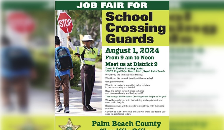 Palm Beach County Sheriff's Office Seeks School Crossing Guards to Bolster Student Safety
