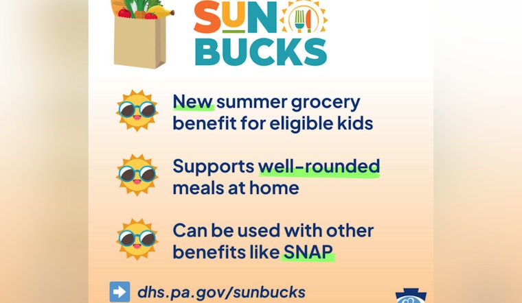 Pennsylvania Launches SUN Bucks Program to Feed Kids in Summer