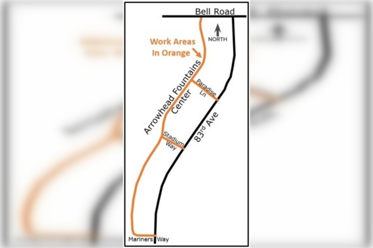 Peoria Road Revamp on the Horizon, Nightly Construction at Arrowhead Fountains Starting April 2025