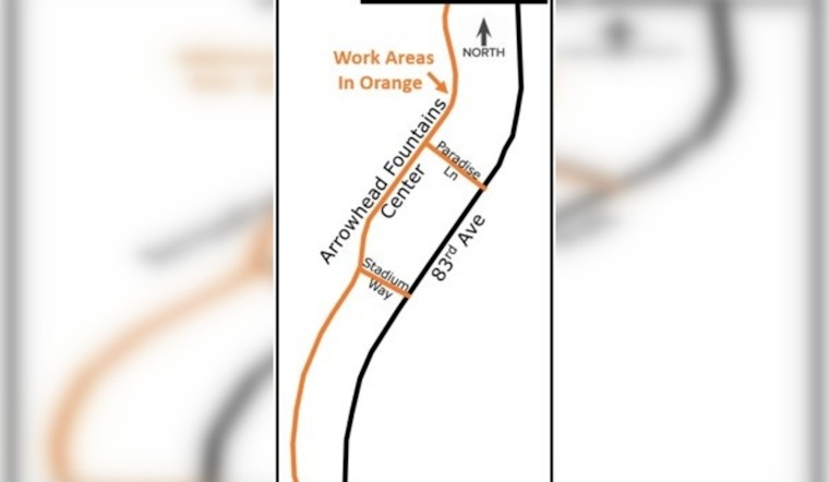 Peoria Road Revamp on the Horizon, Nightly Construction at Arrowhead Fountains Starting April 2025