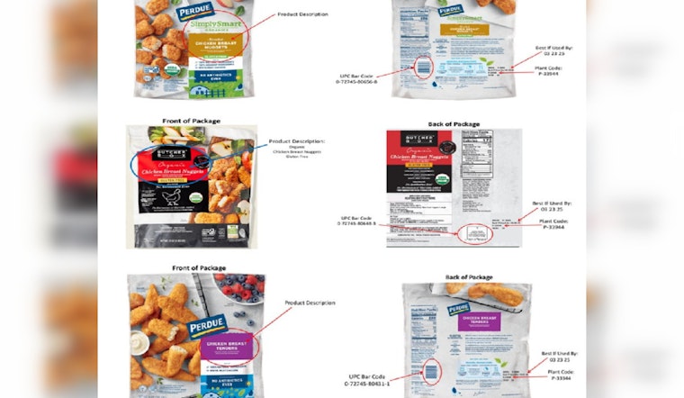 Perdue Foods Issues Nationwide Recall of 167,000 Pounds of Frozen Chicken Due to Metal Contamination Risk