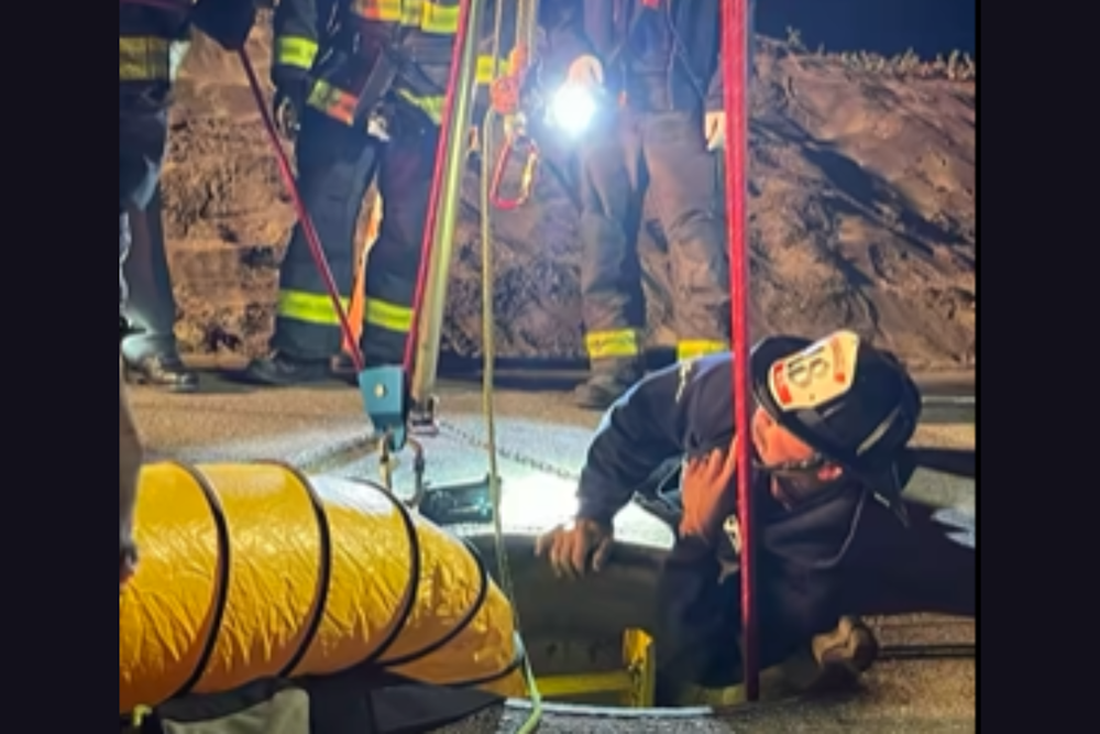 Person Trapped in Sewer Pipe Rescued by San Francisco Fire Department Near Vicente Street