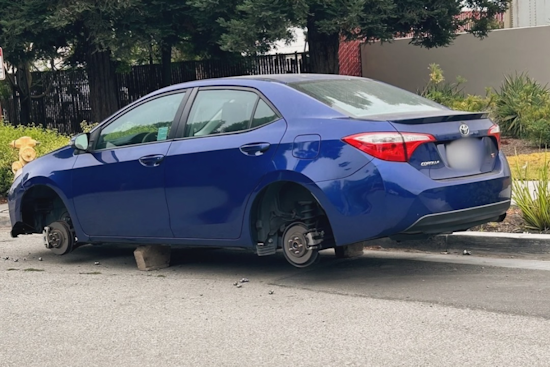 Petaluma Car Owners Alerted as Tire and Rim Thefts Surge