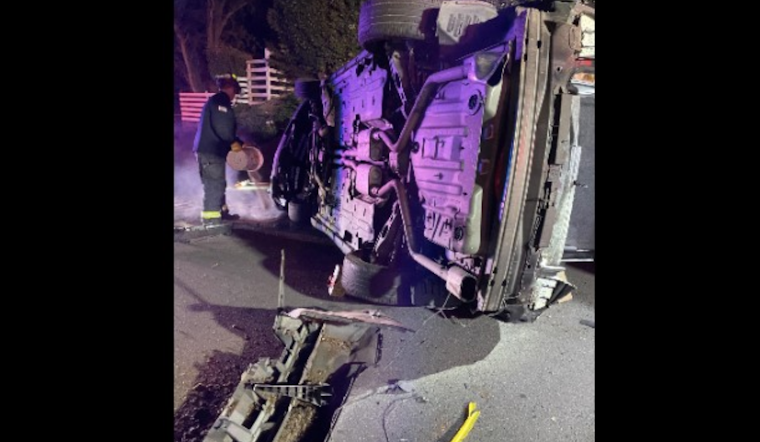 Petaluma Man, 22, Arrested for DUI After Overturning Vehicle, Blood Alcohol Level Twice the Legal Limit