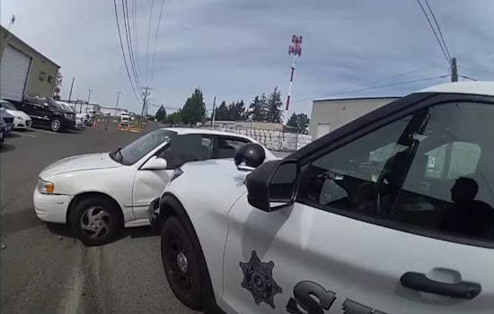 Pierce County Deputy Ends Car Chase with PIT Maneuver, Suspect Charged with Vehicle Theft and Drug Possession in Parkland