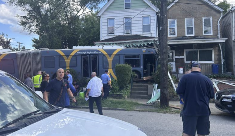 Pittsburgh Regional Transit Bus Plunges into Homewood Home After Collision During Police Chase