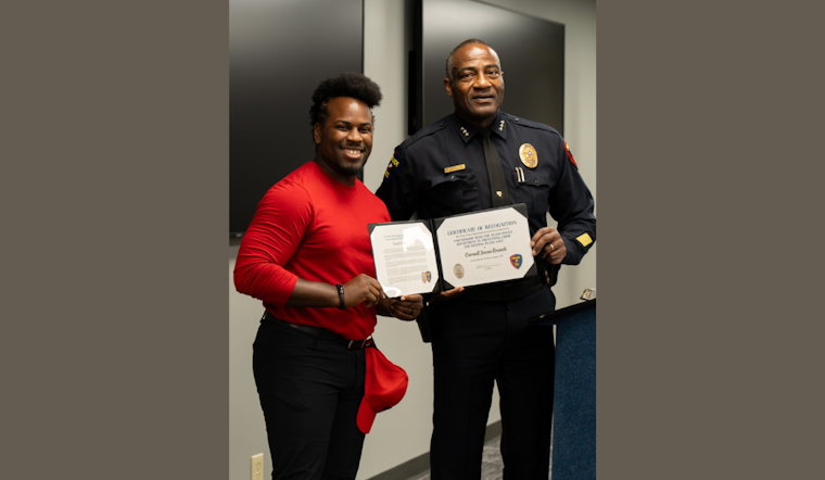 Plano Local Darnell Branch Awarded Citizen Hero for Saving Gunshot Victim's Life at Community Pool