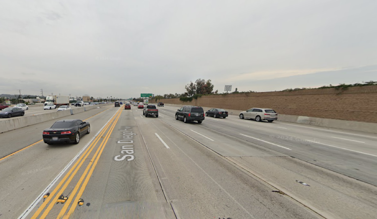 Protesters Disrupt Traffic on 405 Freeway in West Los Angeles Demanding U.S. Arms Embargo against Israel