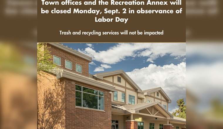 Queen Creek Government Offices to Observe Labor Day Holiday, Essential Services Remain Uninterrupted